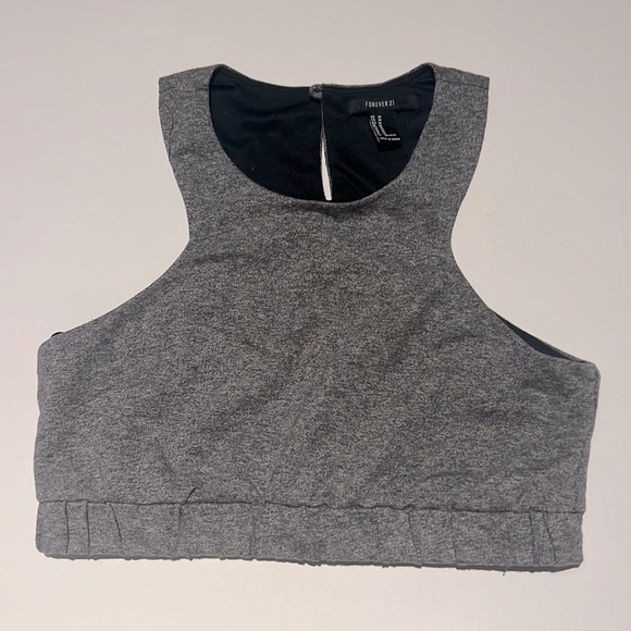 FOREVER 21 Heathers grey crop top - Picture 1 of 6